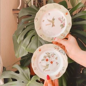 Matching Cottagecore Botanical Plates 🌿